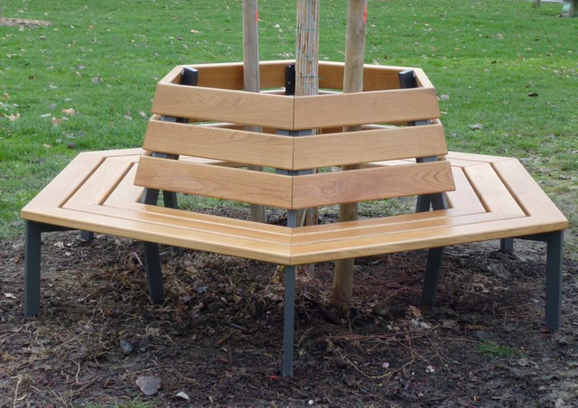 Banc tour d'arbre silaos - hexagonal_0