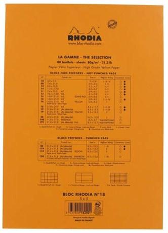 BLOC NOTE NON PERFORÉ 80 G 5X5 A4