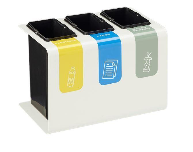 Borne de Tri Design - Longueur 518/650 mm - Largeur 332/367 mm - Hauteur 355/455 mm - Matières recyclables_0
