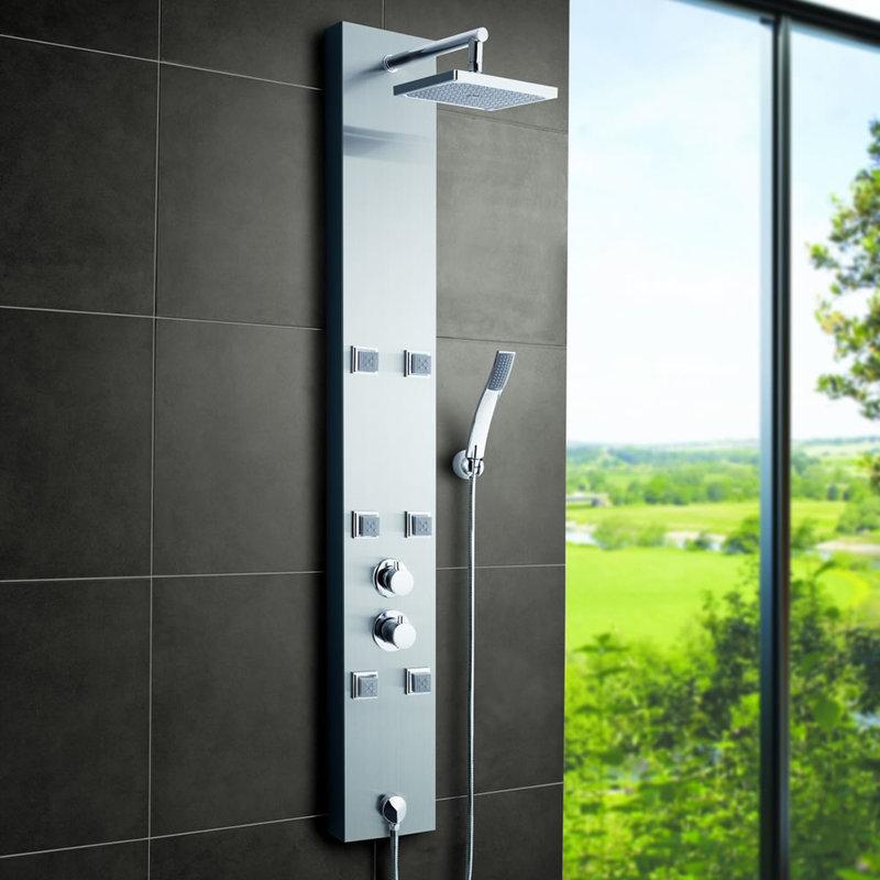 EASTON COLONNE DE DOUCHE THERMOSTATIQUE HYDROMASSANTE MULTIFONCTION AVEC 3 FONCTIONS