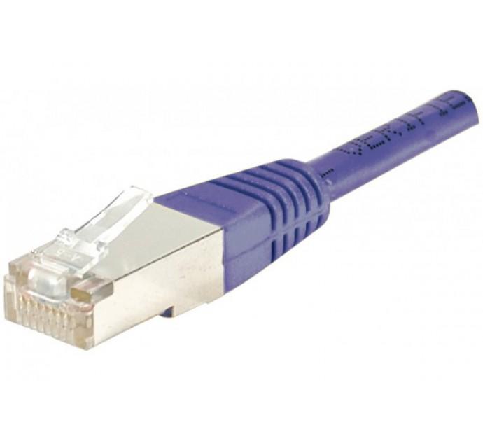 Cordon RJ45 CAT.5e F/UTP noir - 0,5 m - blindé en cuivre - norme ANSI/TIA 568 & ISO 11801 - garantie 20 ans_0
