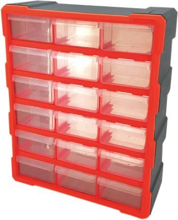 DRAKKAR EQUIPEMENT - Casier de rangement 47x38x16cm - 18 compartiments - Fixation murale - 72563_0