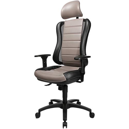 TOPSTAR SIÈGE DE BUREAU NOA TISSU REMBOURRÉ HAUTEUR AJUSTABLE À ROULETTES SYSTÈME SYNCHRONE HAUTEUR DOSSIER 57 CM GRIS BLEU TOPSTAR SIÈGE DE BUREAU NOA TISSU REMBOURRÉ HAUTEUR AJUSTABLE À ROULETTES SYSTÈME SYNCHRONE HAUTEUR DOSSIER 57 CM GRIS BLEU