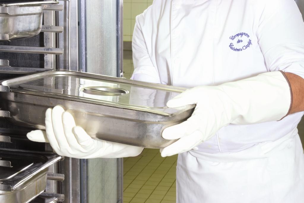 Gants Temp-Cook 476 - Protection thermique jusqu'à 250°C - Étanches et lavables - Nitrile - 45cm_0