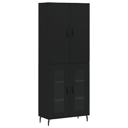 HELLOSHOP26 - Buffet bahut commode armoire meuble de rangement organisateur cuisine salle de séjour salon haut 69,5 x 34 x 180 cm bois d'ingénierie_0