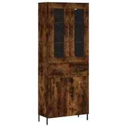 Helloshop26 - Buffet bahut commode armoire meuble de rangement organisateur cuisine salle de séjour salon haut 69,5 x 34 x 180 cm 02_0033504 - 300021_0