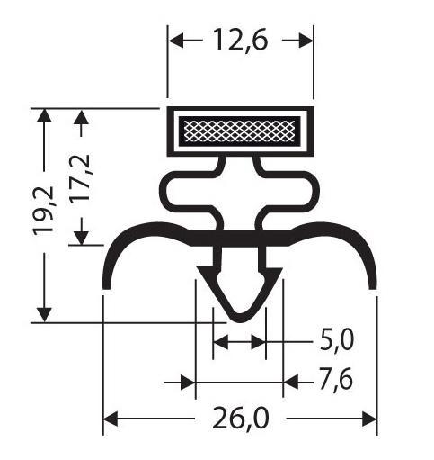 Joint pvc magnetique pour meubles frigos jpc-105_0
