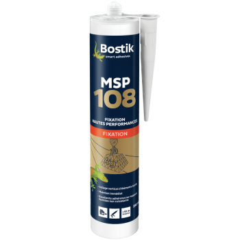 Mastic de fixation MS polymères hautes performances - Idéal pour collage en vertical - Réf. Ag00193 - Bostik_0
