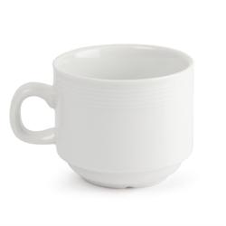 Tasse à Thé Empilable Linear 200 ml - Lot par 12 - Olympia - blanc porcelaine U084_0