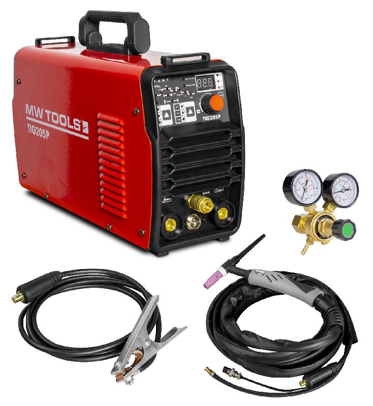 Poste à souder inverter TIG DC Pulse 200 A + accessoires MW Tools TIG205P_0