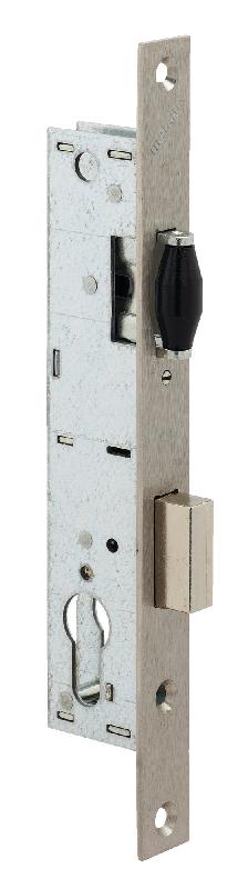 Serrure monopoint à larder profil étroit pêne dormant à rouleau série 8 largeur 21mm - METALUX - f108210000 - 040962_0