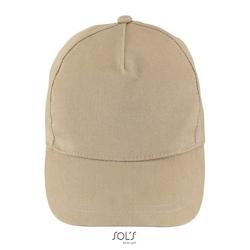 Sol's - Casquette 5 panneaux BUZZ Beige Sable Taille Unique - Taille unique 3660731274599_0