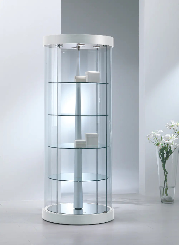 Vitrine 209/rgva cylindrique tournante - blanc poli_0