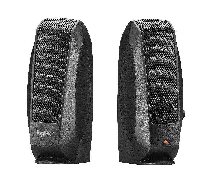 LOGITECH LGT-S120 (980-000010) - Haut-parleurs stéréo 2.0 ultra-minces pour PC avec entrée 3,5 mm et commandes simplifiées_0