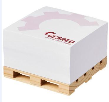 Bloc mémo Block-Mate® Pallet 1C - 540 feuilles 100x100mm sur palette miniature_0
