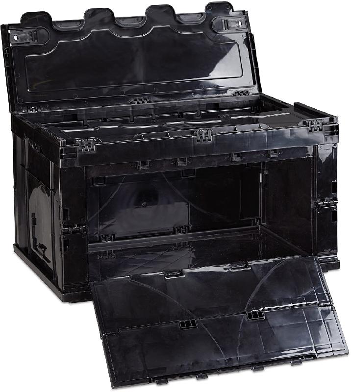 BOÎTE DE TRANSPORT PLIABLE COUVERCLE 60 LITRES NOIR 13_0000497_0