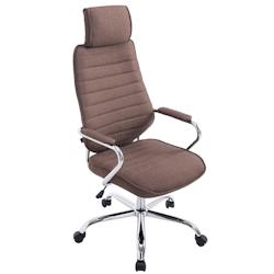 CLP Fauteuil de bureau Rako tissu Marron - marron textile 191624903_0