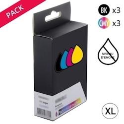 Generique Pack 6 Cartouches Génériques Canon PG540XL/CL541XL noire et couleurs (5225B013 x3) - multicolore 3701352345852_0