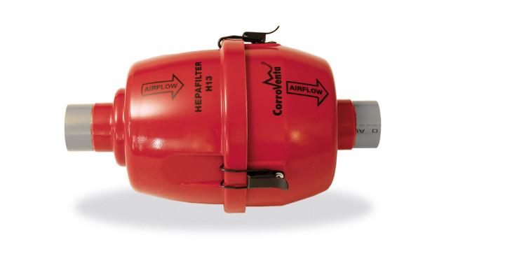 Gros filtre à effet cyclonique - Corrofilter Inline H13 - Filtre fin HEPA H13 - Séparation 99,99%_0