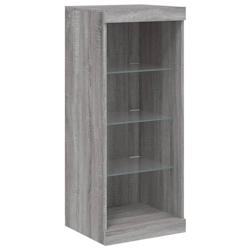 Helloshop26 - Buffet bahut commode armoire meuble de rangement organisateur cuisine salle de séjour salon avec lumières LED sonoma 02_0030073 - 3000_0