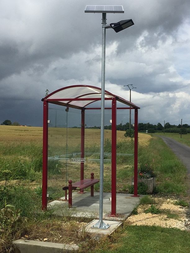 Lampadaire solaire urbain à LED en acier galvanisé de 4 m - 20 W - 1800 lumens - ARL-PB002-MG-1T - Détection crépusculaire et IP65_0