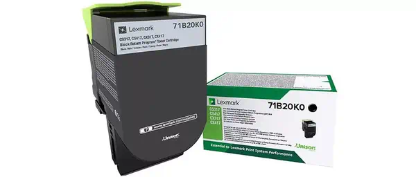 Lexmark 71B20K0 Cartouche de toner 1 pièce(s) Original Noir_0