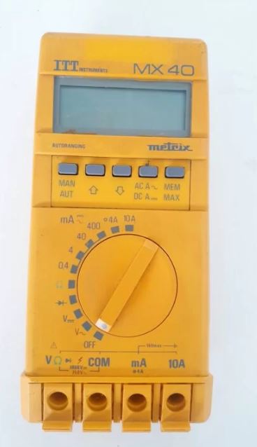 Mx40 - multimetre numerique - metrix