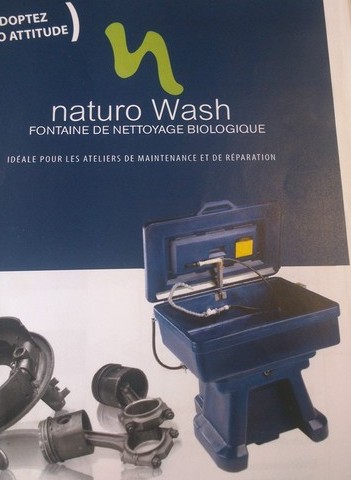 Fontaine de dégraissage Naturo Wash - biologique pour ateliers de maintenance et réparation_0