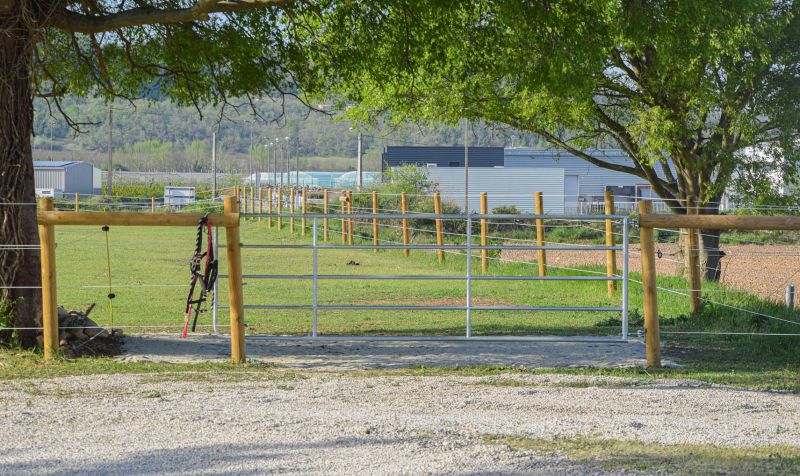 Porp4n - barrière agricole galvanisée - porte de prairie 4-5 m_0