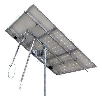 Tracker suiveur solaire 1 axe 3 panneaux_0