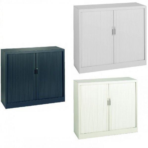 Armoire de bureau Rolléco - L 1020 mm - Coloris noir et autres options disponibles_0