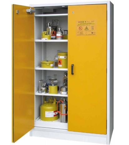 Armoire  de sécurité destinée au stockage de différents produits inflammables, corrosifs, acides et bases, toxiques_0