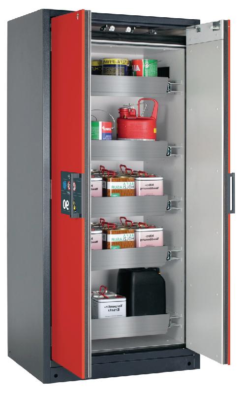 ARMOIRE SÉCURITÉ Q-CLASSIC-90 Q90.195.090 GRIS/ROUGE - MANUTAN COLLECTIVITÉS