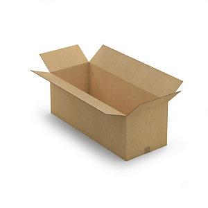 CAISSE CARTON BRUNE DOUBLE CANNELURE RAJA 98,5X38,5X35 CM