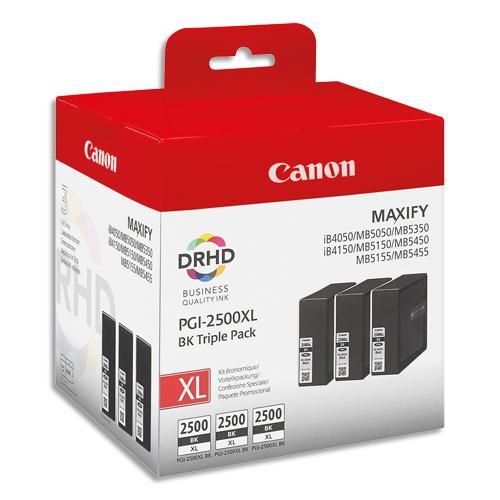 Canon cartouche jet d'encre maxify pack de 3 pgi-2500 noir xl 9254b009_0