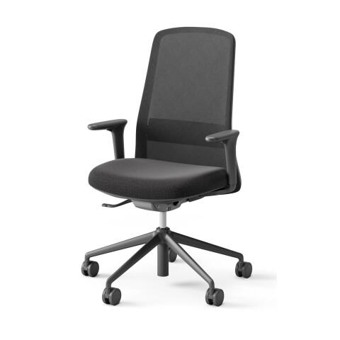 CHAISE DE BUREAU ROCKIT NOIR - ANTHRACITE