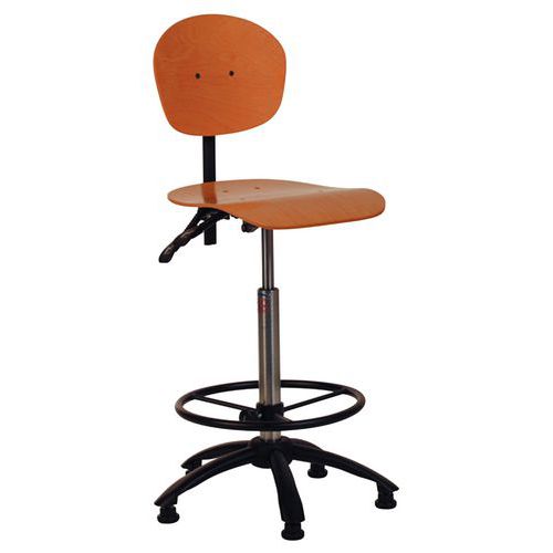 CHAISE ROBUSTO HT REPOSE PIED BOIS H 57 A 82C M - SOFAME