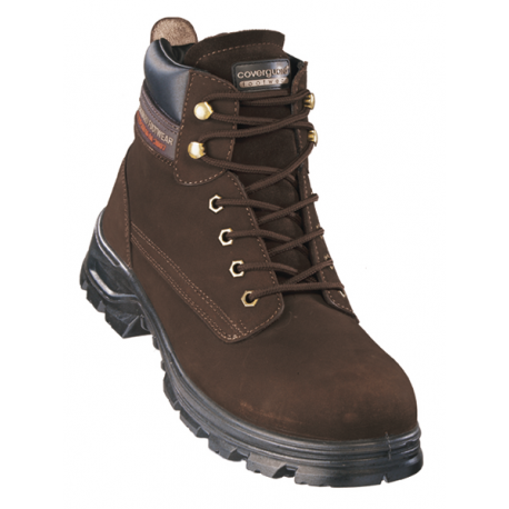 Chaussures de sécurité MARBLE High S3 - composite nubuck marron - COVERGUARD | 9MARH_0