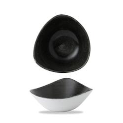 Churchill 12 x bol triangulaire 18,5cm 370ml STONECAST PATINA iron black - noir PAIBTRB71_0