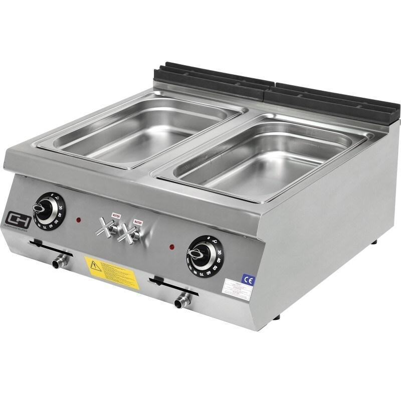 Climahosteleria Bain Marie électrique de table 2x GN1/1 3 kW 800x730x300h mm EMPPLS7SE020 700 Line Istanbul - EMPPLS7SE020_0