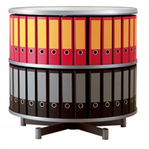 Colonnes de classement rotatives pour classeurs - diamètre 80 cm - différentes hauteurs disponibles - 000428172_0