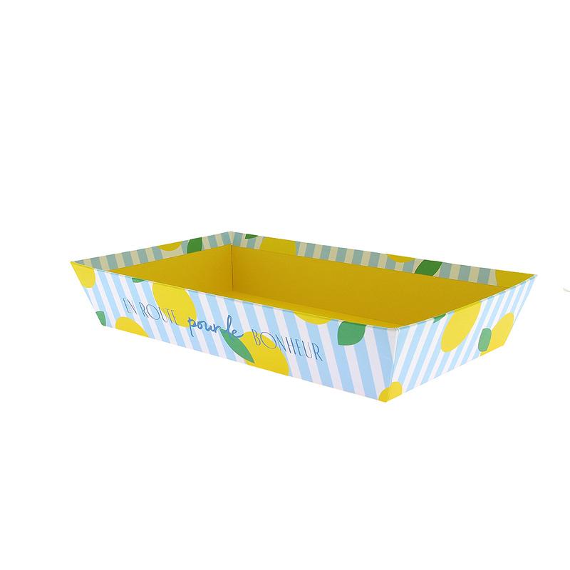 Corbeille carton rectangle Bonheur 33x20 -_0