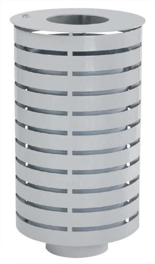 Corbeille Portalo - 65 litres en acier galvanisé - Élégance et design_0