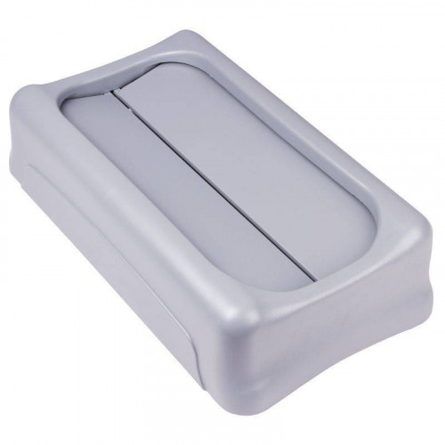 COUVERCLE GRIS POUR LES DÉCHETS DIVERS POUR POUBELLE SLIM JIM RUBBERMAID