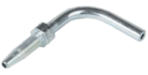 Embout coudé 90° Ø 4.10 X 8.75 sans rainure - 28 , 37 , 1 , 6 , 10_0