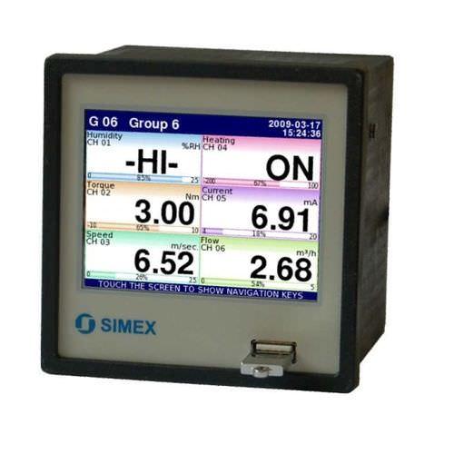 Enregistreur de données de température multicanal - PMS-110R, PMS-111R - Aplisens avec écran tactile TFT_0