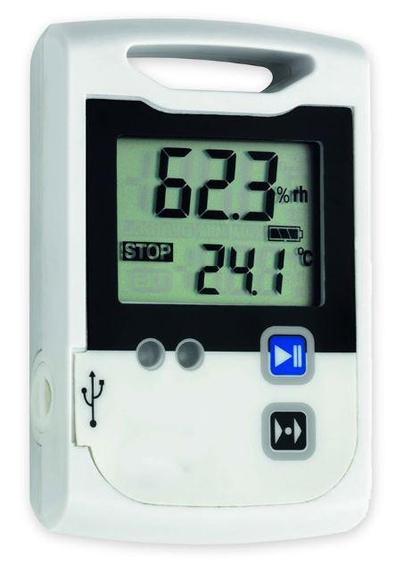 Enregistreur - Thermomètre / Hygromètre ambiant avec sonde filaire NTC en option - Export .csv via USB #3444t_0