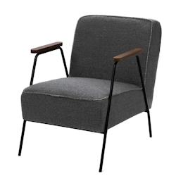 Fauteuil Huggy uni gris -  Autre Tissu Amadeus 60x76 cm - gris 3520071907246_0