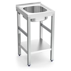 FRICOSMOS-Évier avec support c/entre.1C 450x500x850 mm. Dimensions du godet 340x370x150 mm. - inox 8434029614320_0