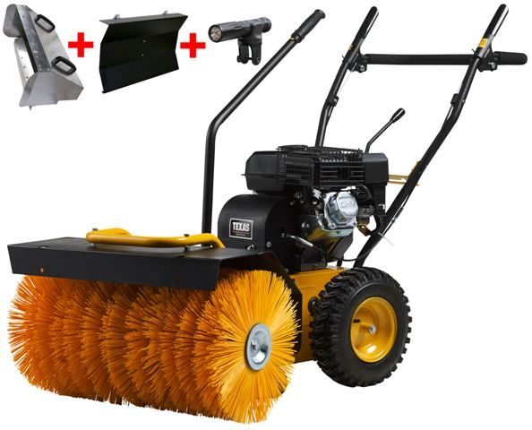 Handy Sweep 619TG avec accessoires - Balayeuse de voirie Texas - Réservoir 3,6 L - 4 temps - Largeur de travail 60 cm_0